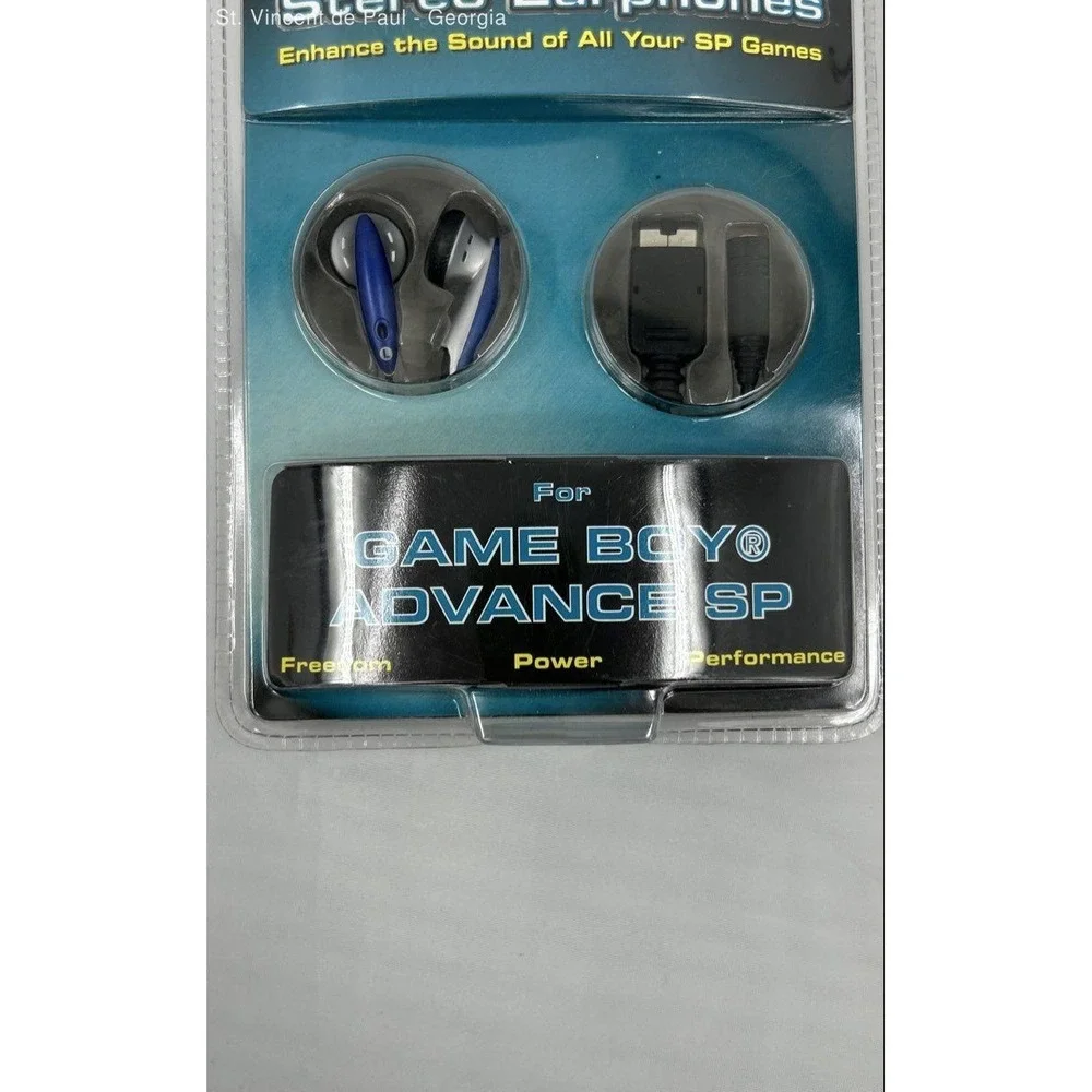 Vintage Pelican Stereo Earphones for Nintendo Gameboy Advance SP Brand New Seal